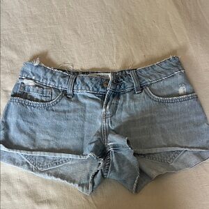 Hollister Women's Faded Blue Jean Shorts